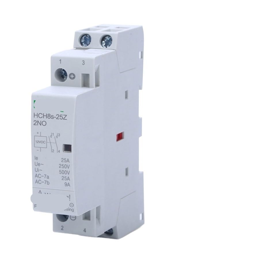 Contactor automatico HCH8s de veinticinco amperios con aislamiento de dos polos normalmente abiertos