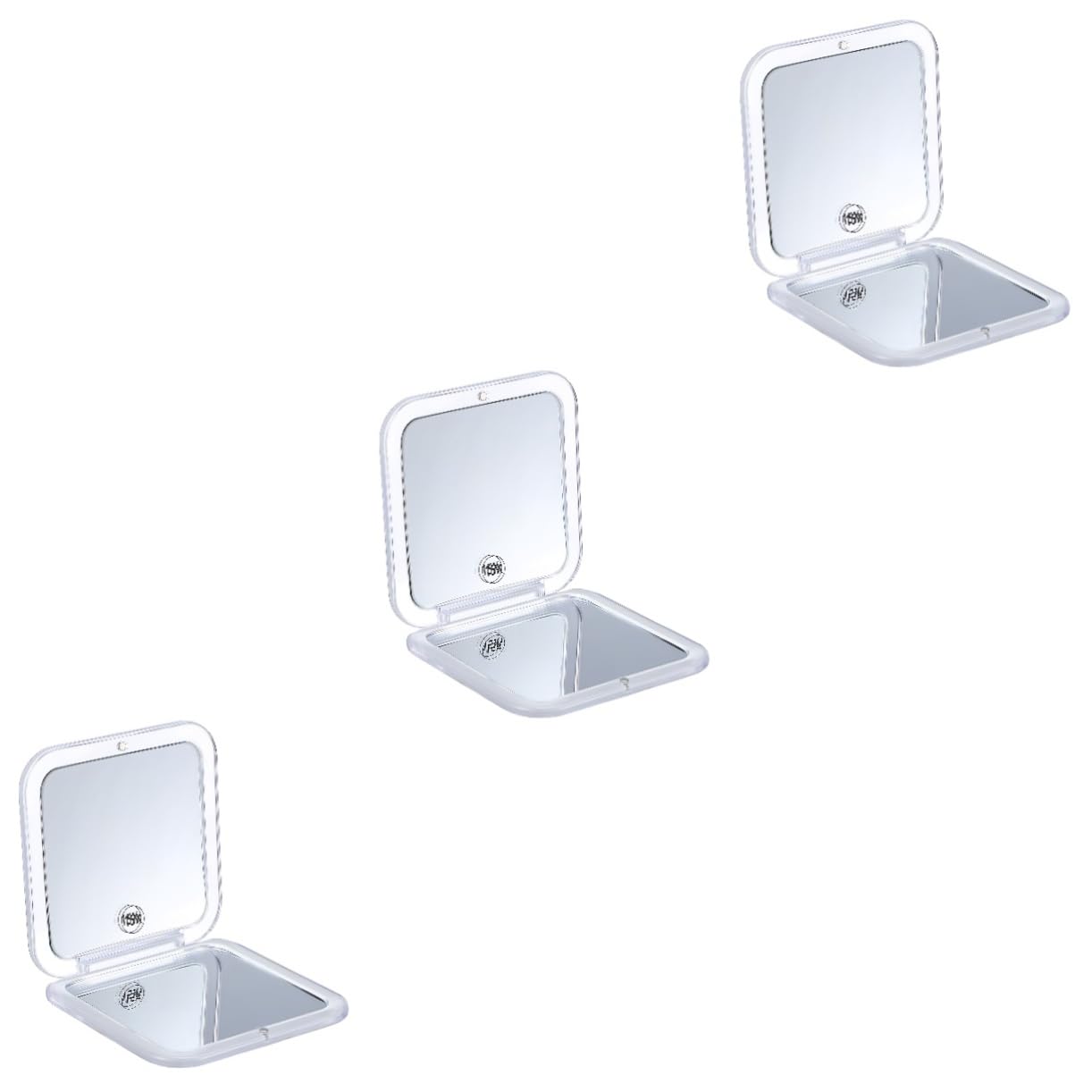 Healeved 3piezas Espejo De Maquillaje Aumento De Espejo De para Bolso De Inoxidable Diseño y para