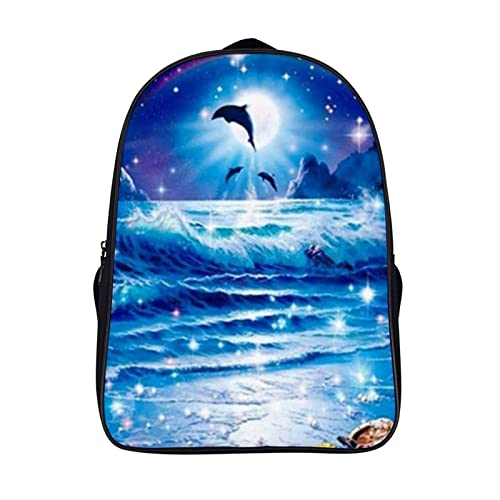 Sac d'école unisexe Dolphin Fashion backpack cartable rose 40cm