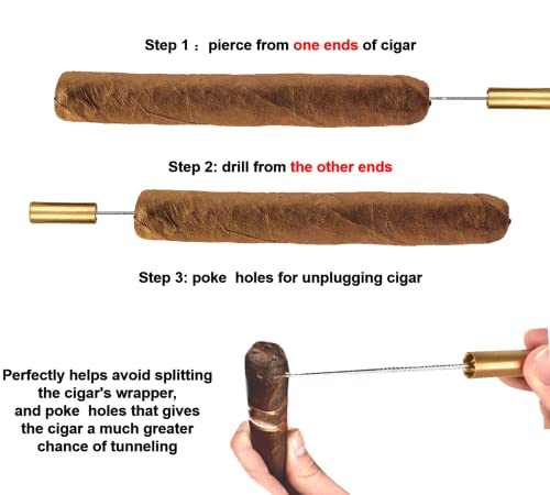 Cigar Draw Enhancer Tool Qboso Travel Cigar Draw With Wooden Case,Getting More 30% Benefit For Each Shot. (Simple) #TOP5