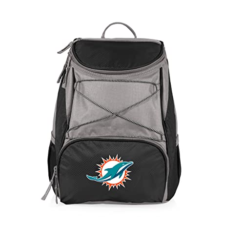 Picnic Time Black Miami Dolphins PTX Backpack Cooler