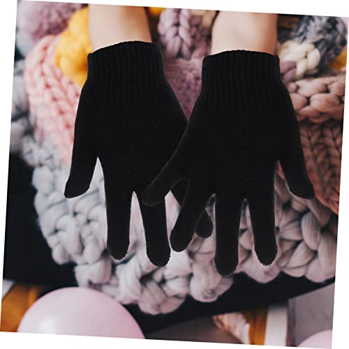 VALICLUD 24Pairs Knitted Gloves Full Finger Thermal Outdoor Winter Gloves Lightweight Comfortable Easy to Clean for Boys2