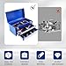 WORKPRO Tool Box with Drawers, 18 Inch with 2 Drawers and 1 Top Storage, Portable Toolbox with Metal Latch and Liner for Garage, Office and Home Storage, 100 LBS Load Capacity (Totally)