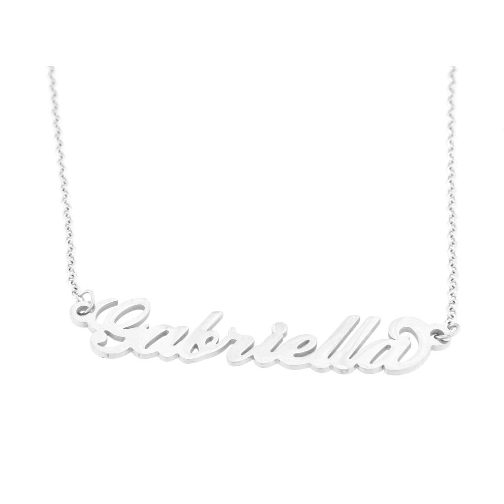 Flowers Collana Vari Nomi in Acciaio lucidissimo. Girocollo Collana con Nome Donna per Essere Sempre al Top. Scegli Il Tuo per Un Ottima Idea Regalo