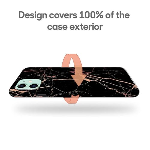 Image of COLORflow Back Cover Compatible with iPhone 11 | Beautiful Black Golden Marble | Designer Printed Hard CASE Bumper Back Cover Compatible with iPhone 11