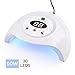 Produktbild WODT UV-LED-Nagellampe, 90W mit 30 Stück LED-Nagellampen, Nageltrockner für Gel-Nägel Schnelleres Aushärten Gelpoliermittel 3 Timer-Einstellung Auto-Sensor