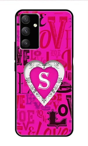 Image of Metal TPU Printed Back Cover for Samsung Galaxy A54 5G (Alphabet S -J1) 360 Degree Protection | Camera Protection -25092024(AR)