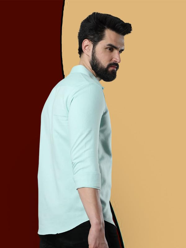 Image of PinkMint Combo of Men Casual Cotton Full Sleeves Formal Regular Slim Fit Plain Office Shirts