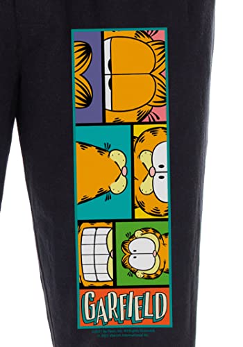 Garfield Pajama Pants Men's Adult Cartoon Cat Grid Loungewear Sleep Pants3