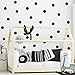 ROFARSO 120 Decals 2.2' Ink Black Color Polka Dots Wall Decals Stickers DIY Removable Peel & Stick Wall Art Decorations Home Decor for Nursery Bedroom Living Room Playing Room