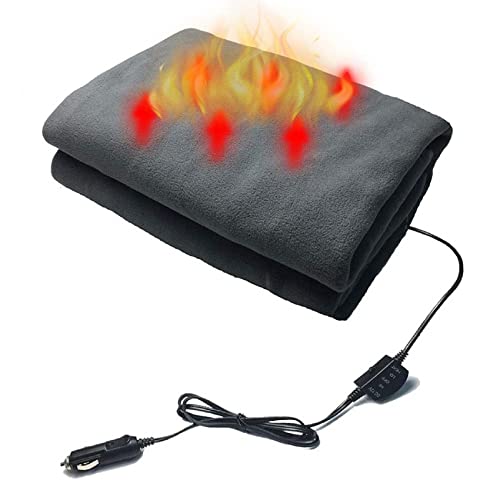 Kakalote Electric Blanket 57" X 39" Super Soft Heated Blanket Machine Washable Car Heating Blanket Artificial Fleece Electric Blanket Throw With 2 Heating Settings For Home Office Camping Travel Use #TOP29