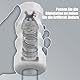 Masturbieren für Männer,Taschenmuschi Masturbator für Männer Pocket Pussy,kompakt Vagina Tragbare 3D Masturbatoren,Erotik sex spielzeug für die männer solo (Weiß)