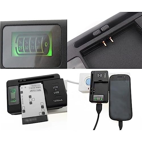 Cargador universal móvil con pantalla LCD para celulares miniatura 5