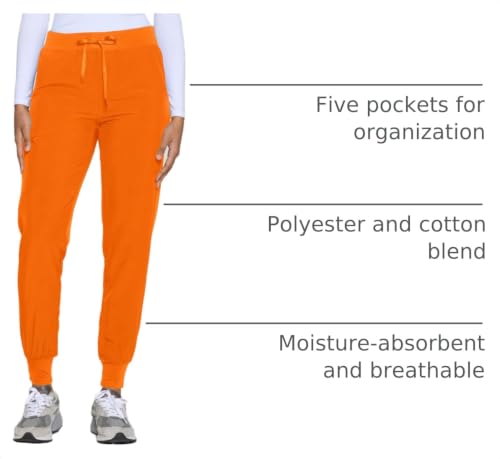 Image of COZYFIT Womens Scrub Pants - Soft Stretch Yoga Style with 5 Pockets, Slim Fit Jogger Scrubs Pants for Women