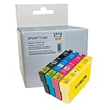 Pack de 4 cartouches Pack de 4 Cartouches d\'encre Compatible pour Epson T1285 - T128 - C13T12854010 Renard