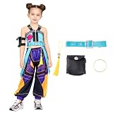 Pop Singers Stage Outfits Costumes Dress Up Set - Halloween Anime Cosplay Clothes with HD Graphic Printing & Dynamic Tassels, Pop Singer Outfit for Halloween Adventures Creative Cosplay Themed Party