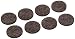Stanley Hardware S849-206 V1732 1-1/2-Inch Flexi-Felt Round Self-Adhesive Pads, Brown