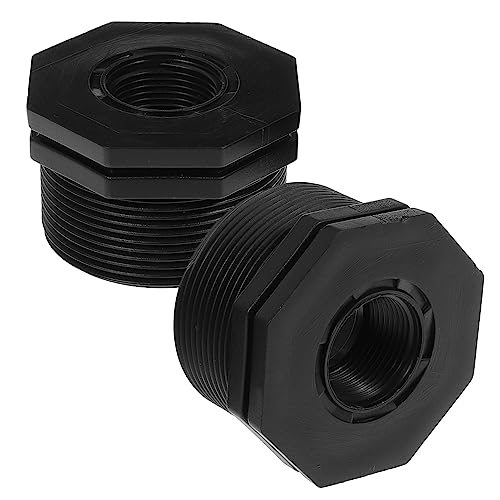 ibasenice 2piezas Uniones Roscadas Accesorio De Mamparo para Reparación De Mangueras De Jardín Adaptador De Mamparo para Conector De De Agua y Piscinas