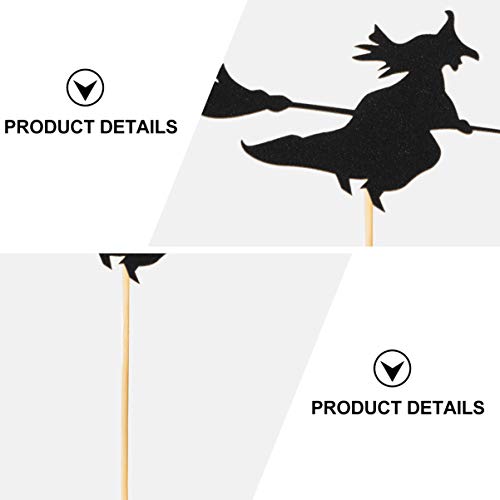 Vosarea 16 PeÃ§as de Bolo de Halloween Escolhe Bruxa Cupcake ChapÃ©us de Coco de Festa Enfeites de B