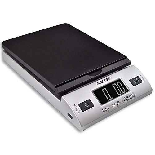 Accuteck All-In-1 Series W-8250-50Bs A-Pt 50 Digital Shipping Postal Scale With Ac Adapter, Silver #TOP1