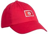 Ann Arbor T-shirt Co. Tunisian Flag Hat - Country of Tunisia Pride, Low Profile Baseball Dad Hat for Men Women (Red, One Size)