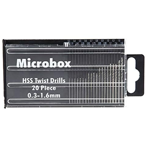 20pcs 0.3-1.6mm Tiny Mini Micro HSS Twist Drill Bit Set Drilling Craft Wood Tool Cover