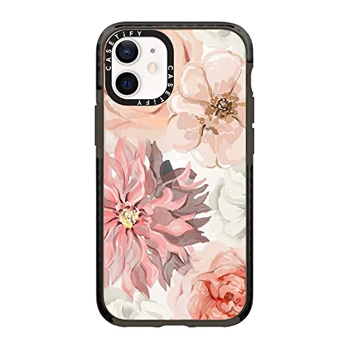 CASETiFY �C���p�N�g�P�[�X iPhone 12 Mini - Pretty Blush - �N���A �u���b�N