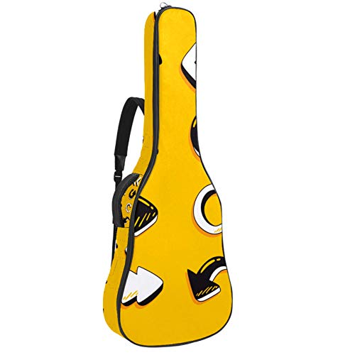 5. Borsa per chitarra da passeggio con design elegante e ricco, portatile o zaino a doppio uso, è una vestibilità molto aderente per il tuo strat longitudinale e campeggio a breve termine