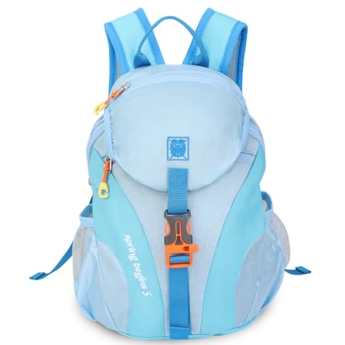 Cozary Sac à dos Enfant Extérieur Imperméable 5L pour Enfant, Sac à dos de Randonnée pour Enfants 1-3 Ans, Cartable Maternelle pour Garçons et Filles avec Design Respirant, pour L'école Voyage, Bleu