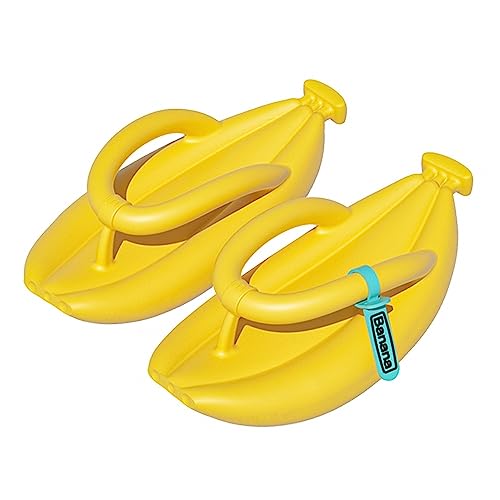 DONGKER Banana Sandals,Lightweight EVA Beach Sandals Thick Bottom Banana Flip-Flops for Women Men Home Indoor Outdoor