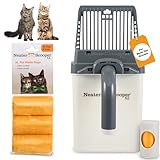 Neater Pet Brands Neater Scooper XL Cat Litter Scoop, 60 Refill Bags – Extra-Large Capacity Mess-Free Cat Litter Scooper with Bag for Large & Multiple Cats, Spill-Proof Litter Box Scooper with Holder
