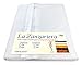 Tex family Tenda Zanzariera da Esterno Balcone Giardino | Rete Anti Insetti con Frangia e Occhielli | Poliestere Resistente | Ideale per Porta e Finestra | Cm. 150x250 | Bianco