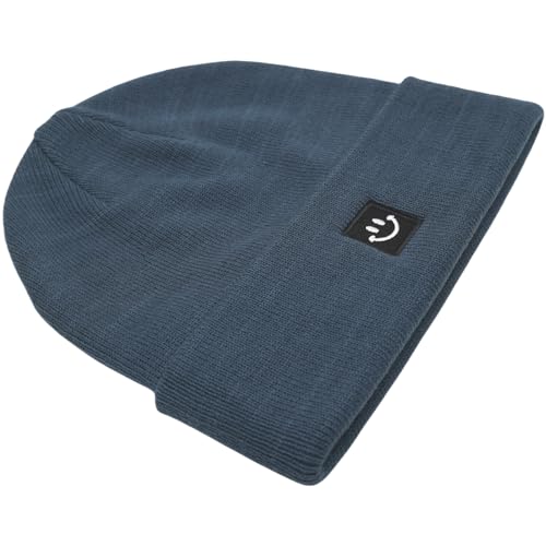Image of 55cube Knit Beanie Hat Cuffed Plain Skull Cap for Men Women