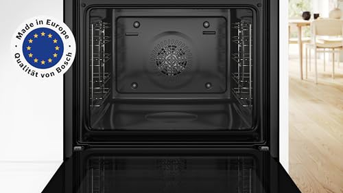 Bosch HND210CS63, Einbau-Herd-Set, Einbau-Herd 60 cm, HEA510BS3, Serie 2, 3D-Heißluft, Versenkknebel, Edelstahl & Elektro-kochfeld 60 cm, NKE611GA2E, Serie 4, Herdgesteuert, Rahmenlos