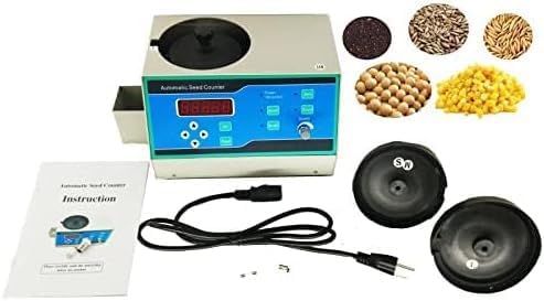 Automatic Seed Counter Device Machine Microcomputer Seeds Counting Instrument Equipment with 2 Sample Plates for Large Medium and Small Seeds