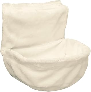 SSDHUA Cat Hammock Pocket Soft Cat Hanging Bed with Sturdy and Durable Iron Frame Warm and Comfortable Cat Hanging Hammock for Small Pets (Beige)