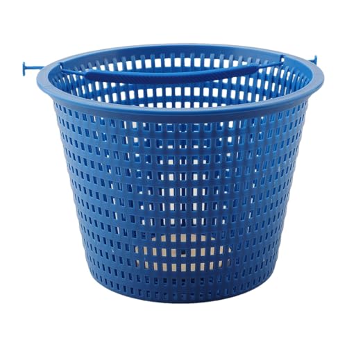 Lawnoval Cesta de repuesto para skimmer SP1070 y SP1082, parte inferior pesada y mango bloqueable, para Hayward, para bombas de piscina Pentair, Aladdin y Swimquip, blanco, azul, S azul