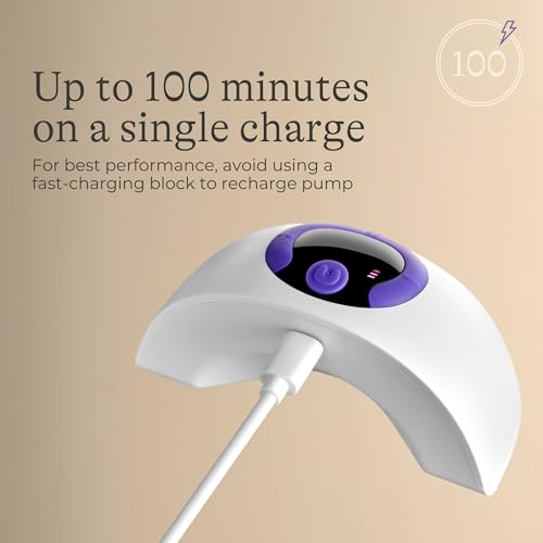 Lansinoh Discreet Duo Wearable Breast Pump, Hands Free Breast Pump, 4 Pumping Modes, 9 Levels Hospital Strength Suction, LED Display, Leak-Resistant Design, 2 Breast Flange Sizes Included: 24mm & 21mm