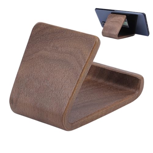 Support de téléphone portable en bois pour éviter les chutes sur le bureau