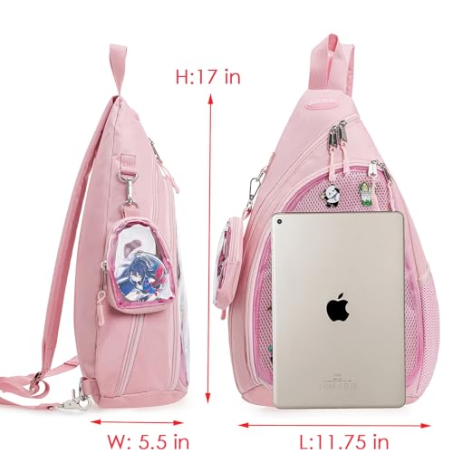 Mens Womens Oxford Ita Bag Pin Display Chest Pack Single Shoulder Bag Sport Backpack Packs Hiking Daypack