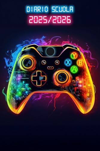 Diario Scuola 2025 2026 Gamer: Agenda Scolastica Giornaliera 25/26 | Per Ragazze e Ragazzi Da Settembre 2025 a Luglio 2026 | per Studenti di Scuole Elementari, Medie, Superiori | Gaming, Console