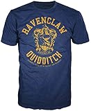 HARRY POTTER Ravenclaw Quidditch Mens Blue Hogwarts T-Shirt (XXL)