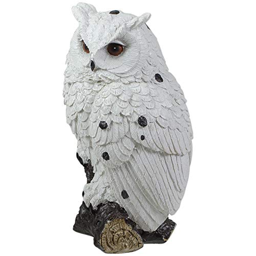 Estatua búho con brillo en rama 6 pulgadas miniatura 6