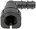 Dorman 800-125 Fuel Line Retaining Clip 3/8 In. Steel To 3/8 In. Nylon With 90 Degree Bend, 2 Pack