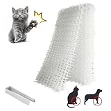12PC Tapis Anti-Chat avec Pointes,40 * 20cm Tapis de Dissuasion répulsif pour Chat Chien Animal,avec 8 Ancrages au Sol en Forme de U, Répulsif Chats Chiens Naturel & Écologique pour Jardin, Clôtures