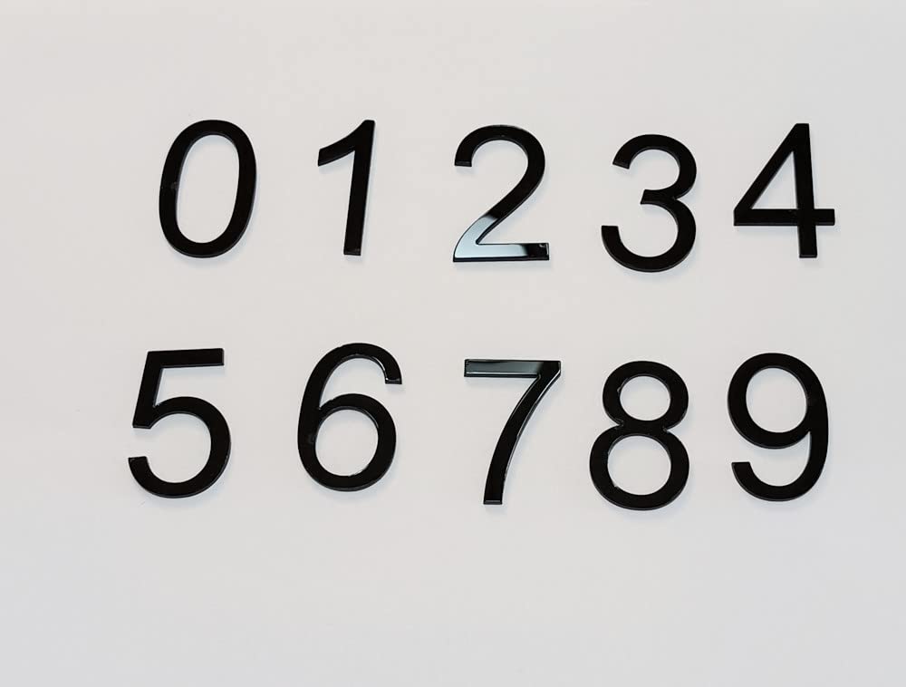 12pcs Black Arabic Acrylic Numerals,Arabic Laser Cut Numbers for Clocks Non-adhesive