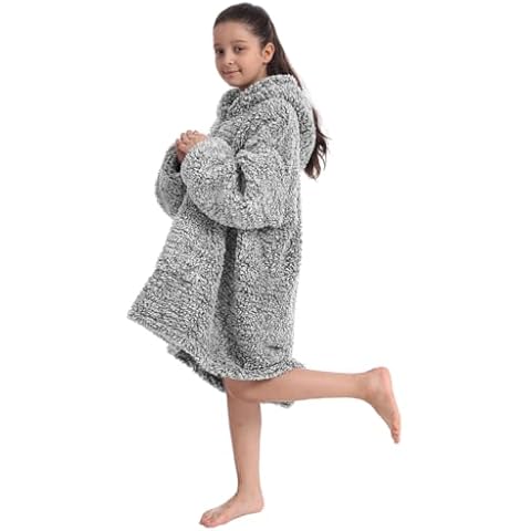 HORIMOTE HOME Kids' Sherpa Blanket Hoodie Cover