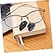 Holibanna 2PCS LED Reading Clip Lights for Glasses Lightweight Plastic Book Clamp Lamps for Night Fishing Bed Reading Maintenance Portable Eyeglass Clip Lighting Tools