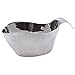 Tablecraft5 oz Stainless Steel Stackable Gravy Boat - 45L x 2 1/4"W x 2"H