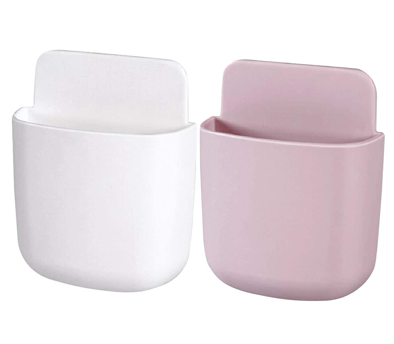 TORIOX Wall Mounted Phone Remote Storage Shelf Case Mobile Stand for Home Kitchen Bedroom (Plastic, Multicolor) (2 pcs) (B09FPNY7WZ) Amazon Price History, Amazon Price Tracker